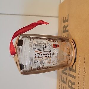 Starbucks 2021 New Jersey glass Been There series ornament